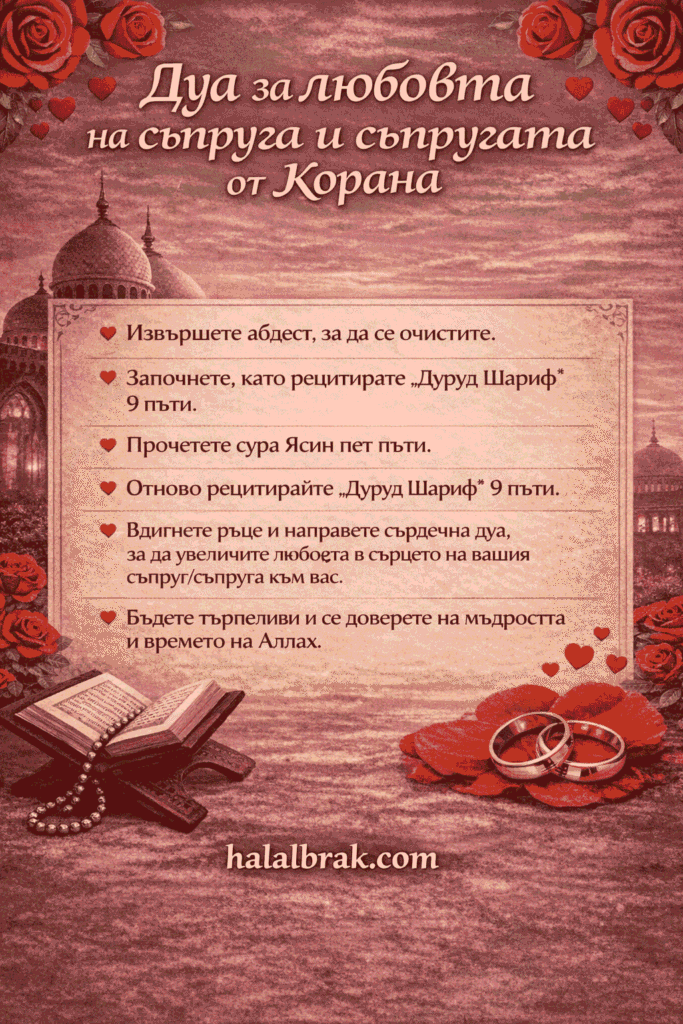Мощна Дуа за любовта на съпруга и съпругата от Корана